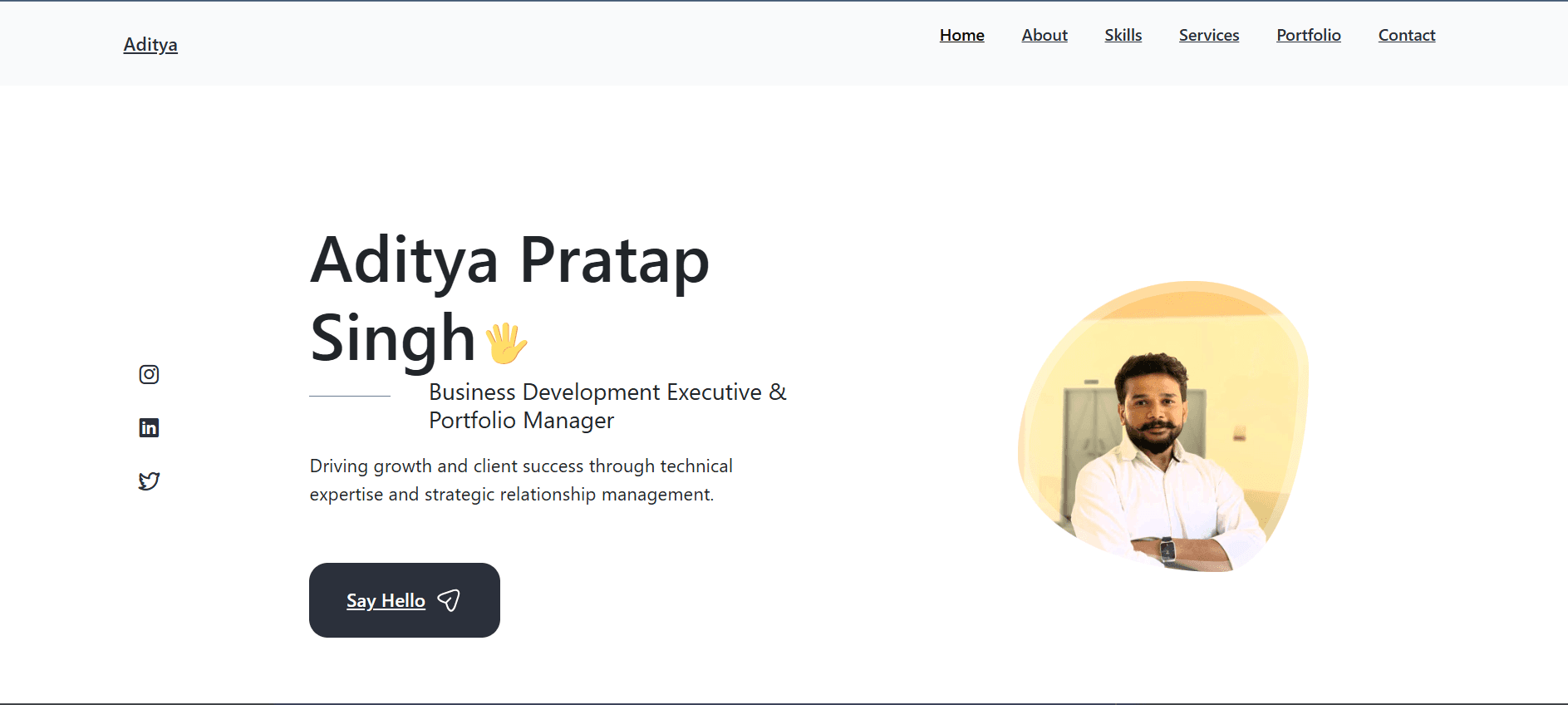 Pharmacy Student & Digital Marketing Portfolio Website - Image 3